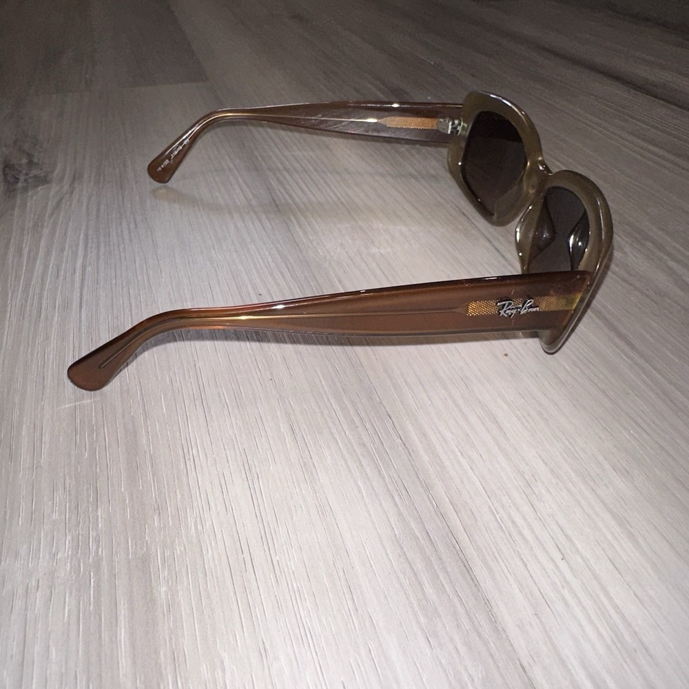 RAY-BAN RB4122 719/13 3N Sunglasses Frame Made In Italy Womens Brown Acrylic - Picture 3 of 12